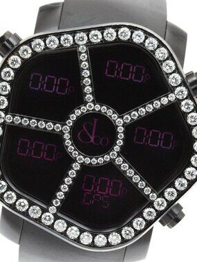 JACOB & CO ghost JC-GST-WHD3.48 Digital 5 Time Zone Diamond Bezel Men's_950741